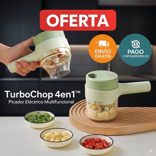 TurboChop 4en1™ | Picador eléctrico multifuncional